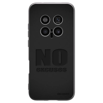 Picasee Μαύρη θήκη σιλικόνης για Honor Magic8 Pro 5G - No Excuses