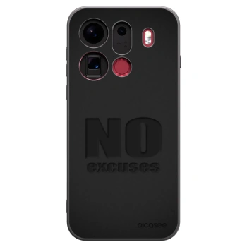 Picasee Μαύρη θήκη σιλικόνης για OPPO Find X9 Pro - No Excuses