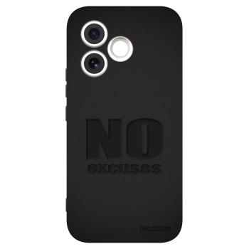 Picasee Μαύρη θήκη σιλικόνης για Honor 600 Lite - No Excuses