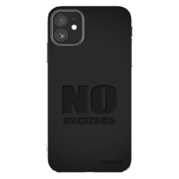 Picasee διαφανής θήκη σιλικόνης Apple iPhone 11 - No Excuses