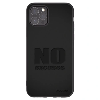 Picasee Μαύρη θήκη σιλικόνης για Apple iPhone 11 Pro - No Excuses
