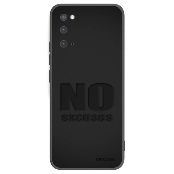 Picasee Μαύρη θήκη σιλικόνης για Samsung Galaxy S20 G980F - No Excuses