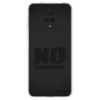 Picasee διαφανής θήκη σιλικόνης Xiaomi Redmi Note 9S - No Excuses