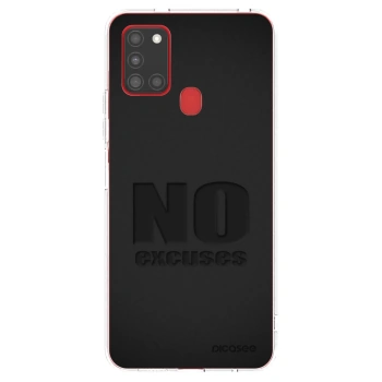 Picasee διαφανής θήκη σιλικόνης Samsung Galaxy A21s - No Excuses