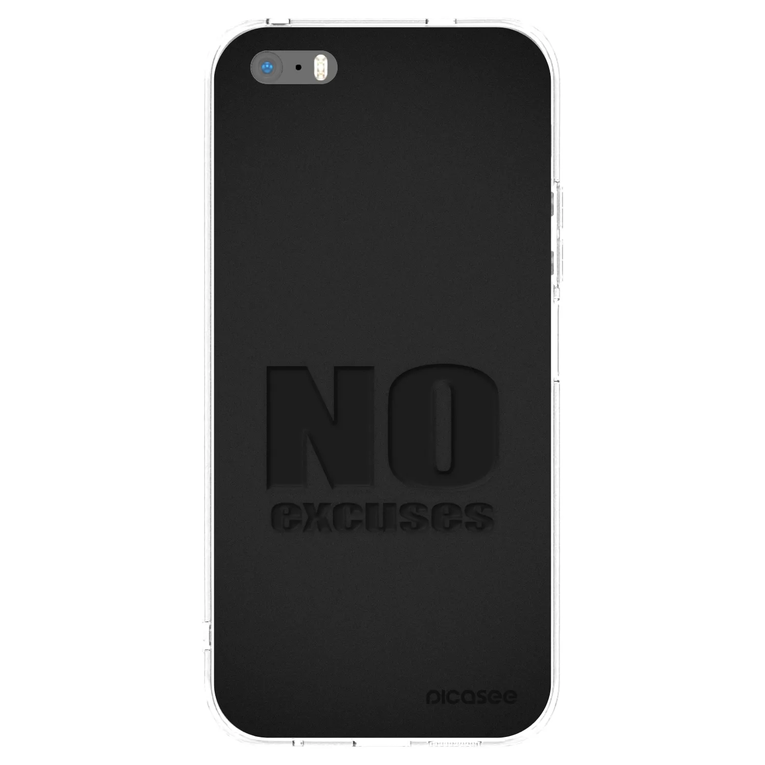 Picasee διαφανής θήκη σιλικόνης Apple iPhone 5/5S/SE - No Excuses