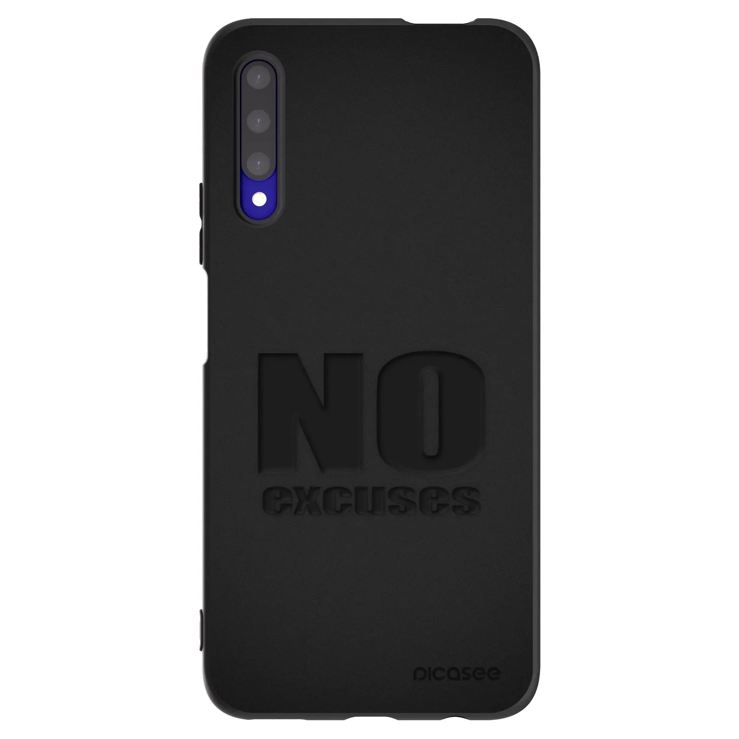 Picasee Μαύρη θήκη σιλικόνης για Honor 9X Pro - No Excuses