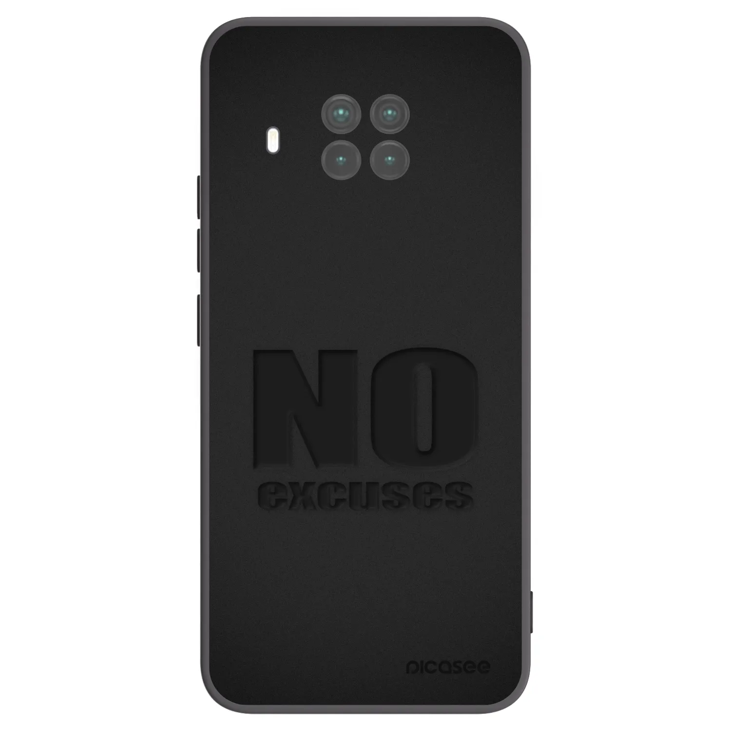 Picasee Μαύρη θήκη σιλικόνης για Xiaomi Mi 10T Lite - No Excuses