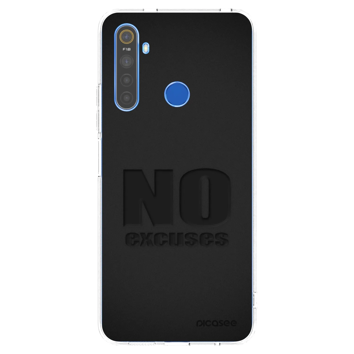 Picasee διαφανής θήκη σιλικόνης Realme 5 - No Excuses