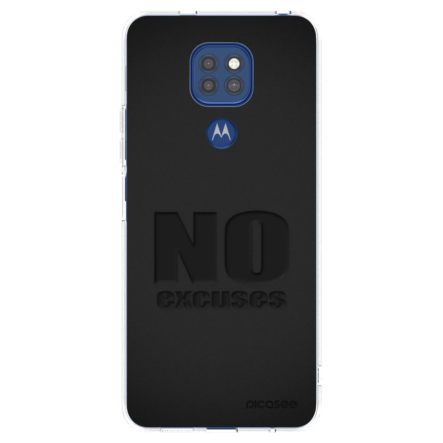 Picasee διαφανής θήκη σιλικόνης Motorola Moto G9 Play - No Excuses