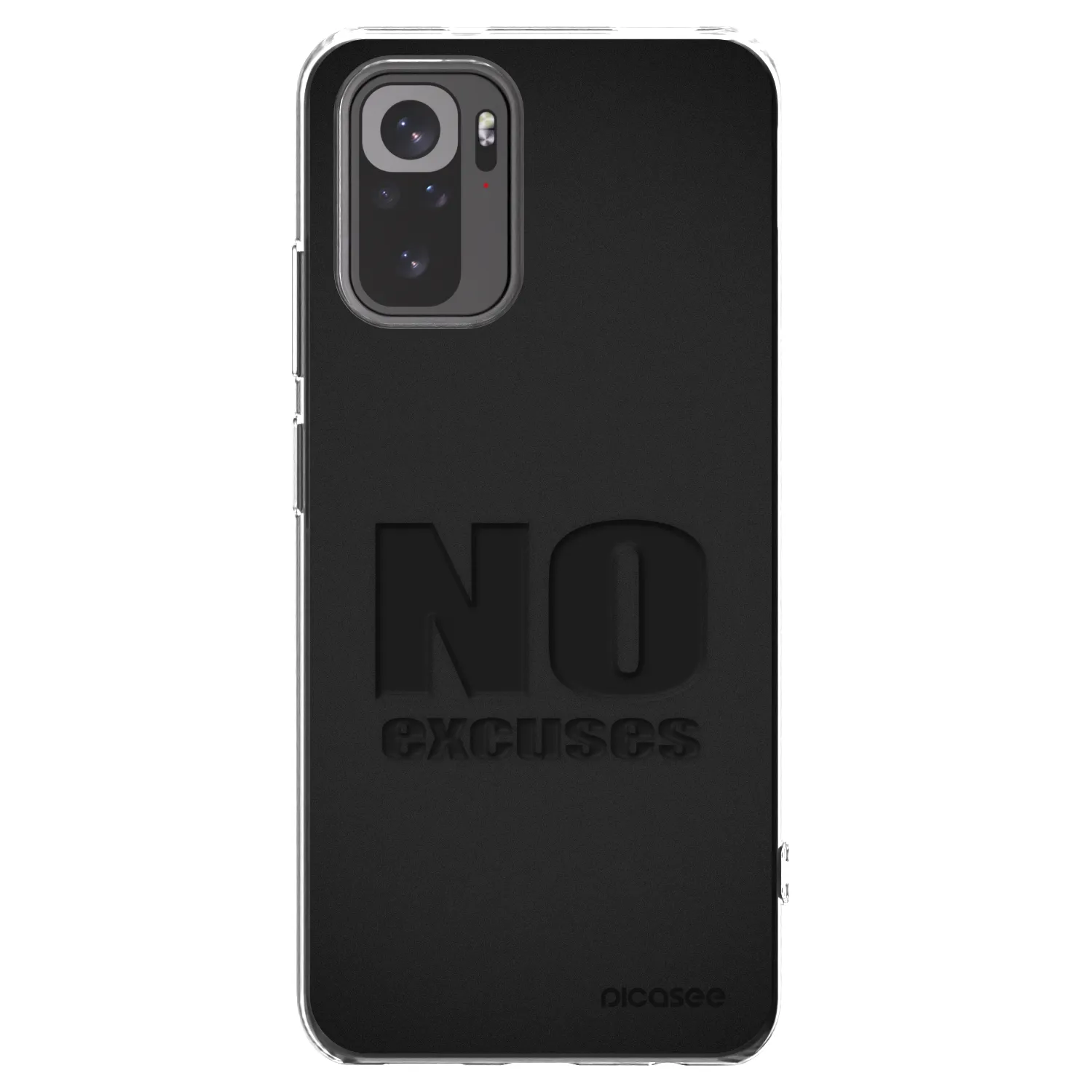 Picasee διαφανής θήκη σιλικόνης Xiaomi Redmi Note 10S - No Excuses