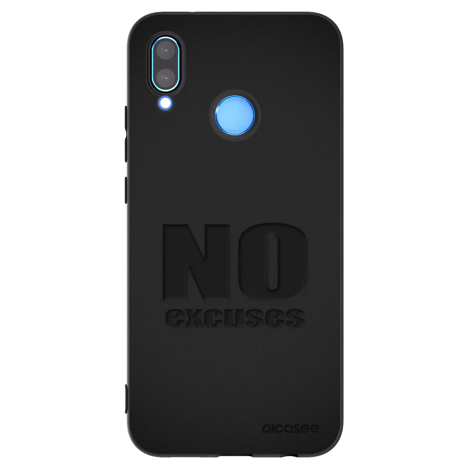 Picasee Μαύρη θήκη σιλικόνης για Huawei Mate 40 Pro - No Excuses
