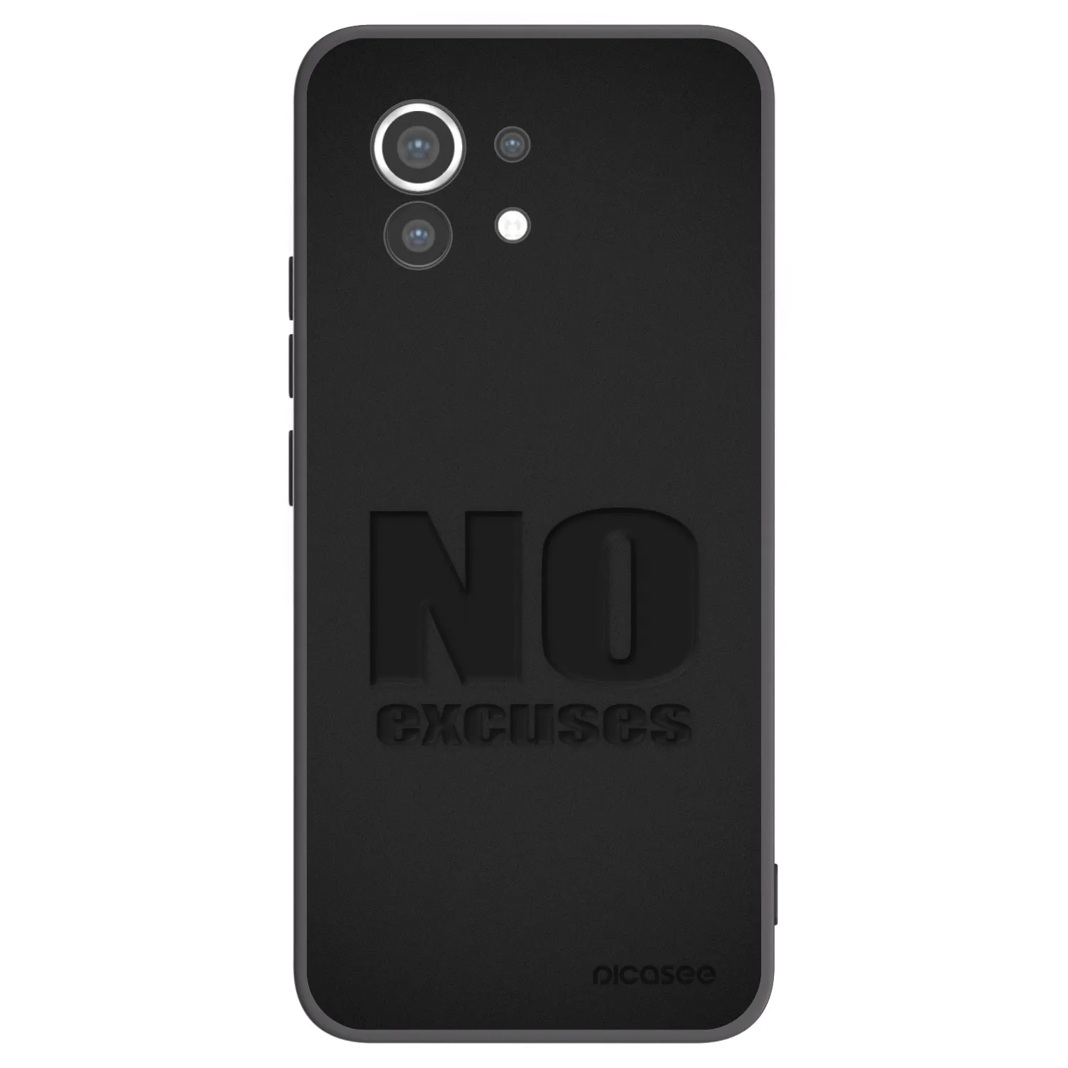 Picasee Μαύρη θήκη σιλικόνης για Xiaomi Mi 11 - No Excuses