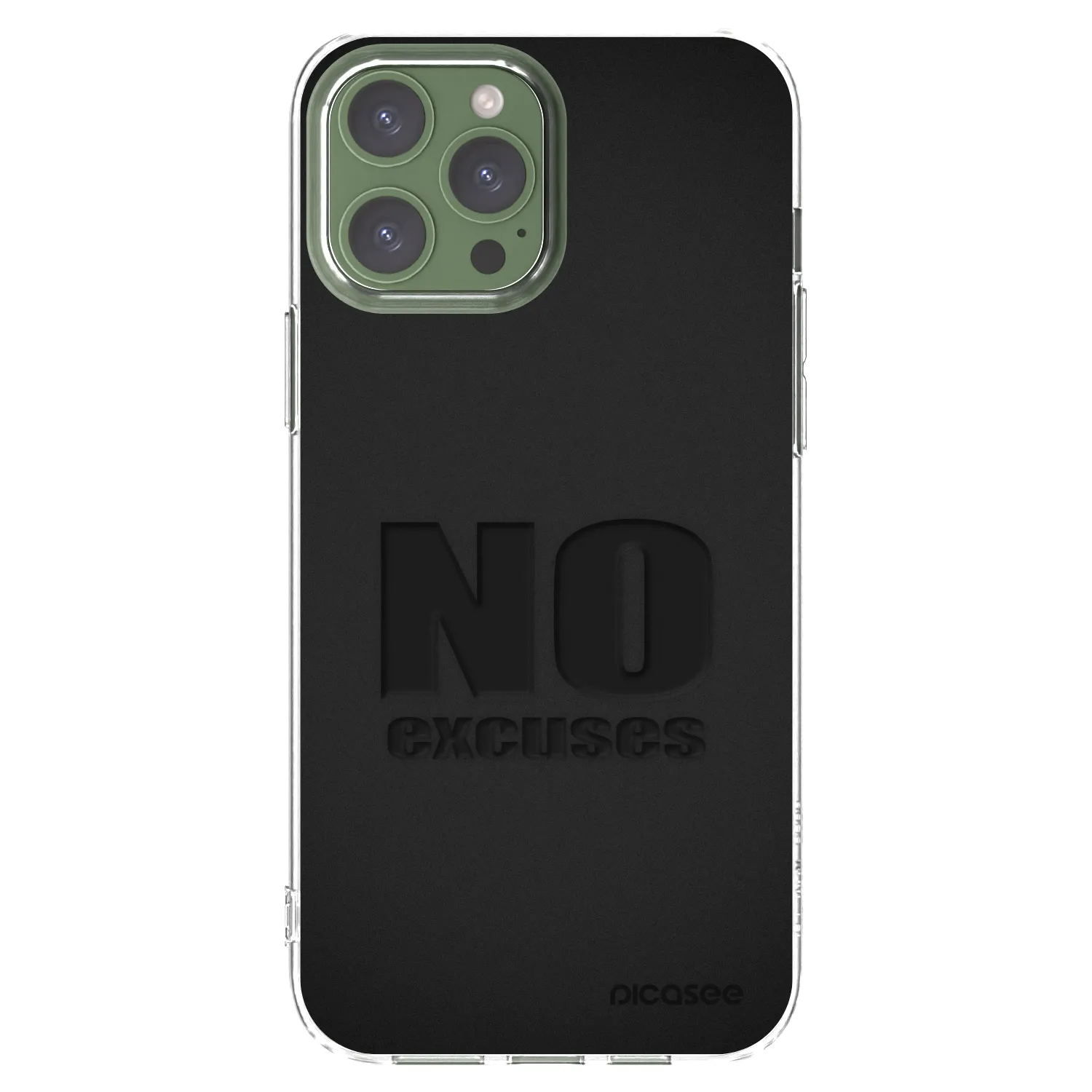 Picasee διαφανής θήκη σιλικόνης Apple iPhone 13 Pro Max - No Excuses