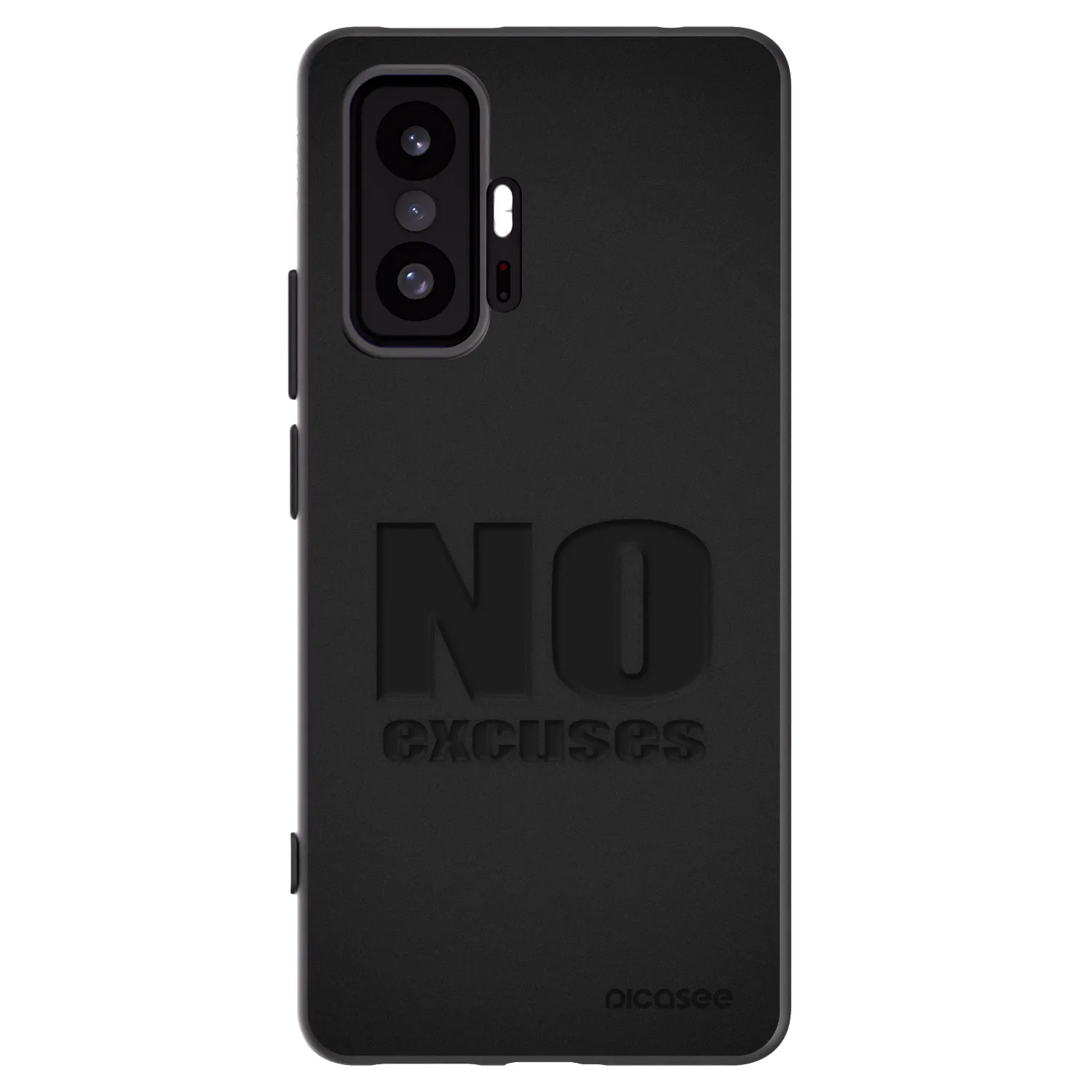 Picasee Μαύρη θήκη σιλικόνης για Xiaomi 11T - No Excuses