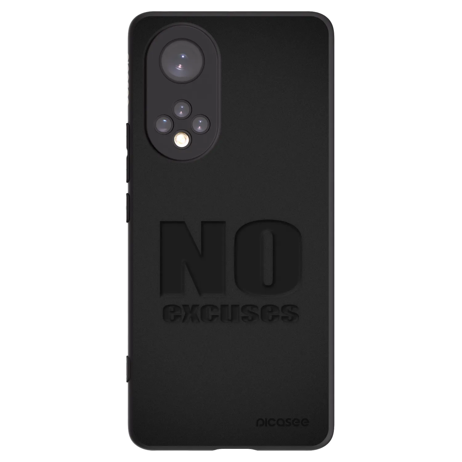 Picasee Μαύρη θήκη σιλικόνης για Huawei Nova 9 - No Excuses