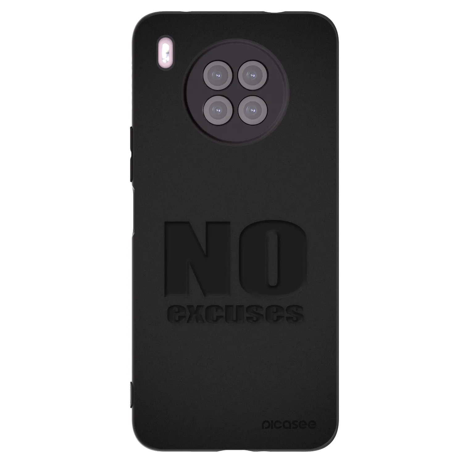 Picasee Μαύρη θήκη σιλικόνης για Huawei Nova 8i - No Excuses