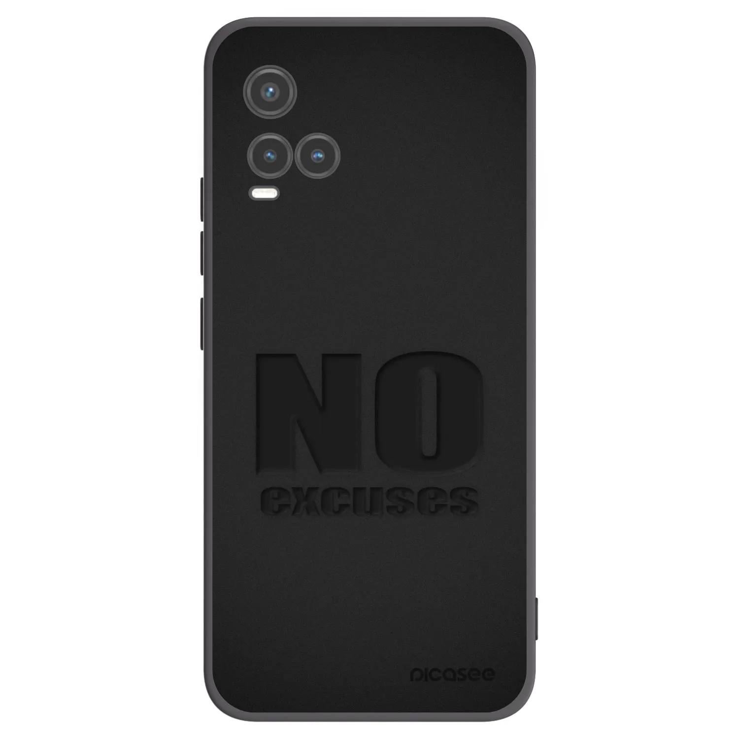 Picasee Μαύρη θήκη σιλικόνης για Vivo Y33s - No Excuses