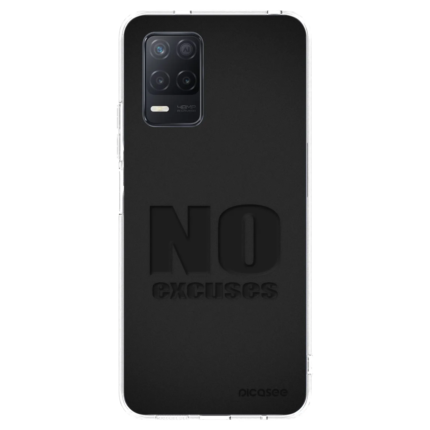 Picasee διαφανής θήκη σιλικόνης Realme 8 5G - No Excuses