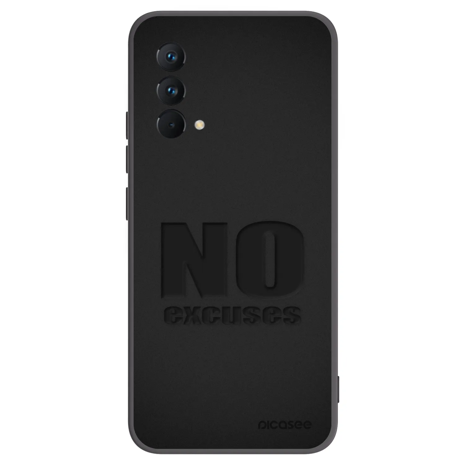 Picasee Μαύρη θήκη σιλικόνης για Realme GT Master Edition 5G - No Excuses