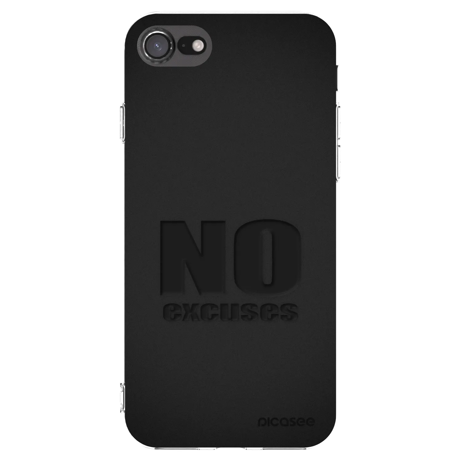 Picasee διαφανής θήκη σιλικόνης Apple iPhone SE 2022 - No Excuses