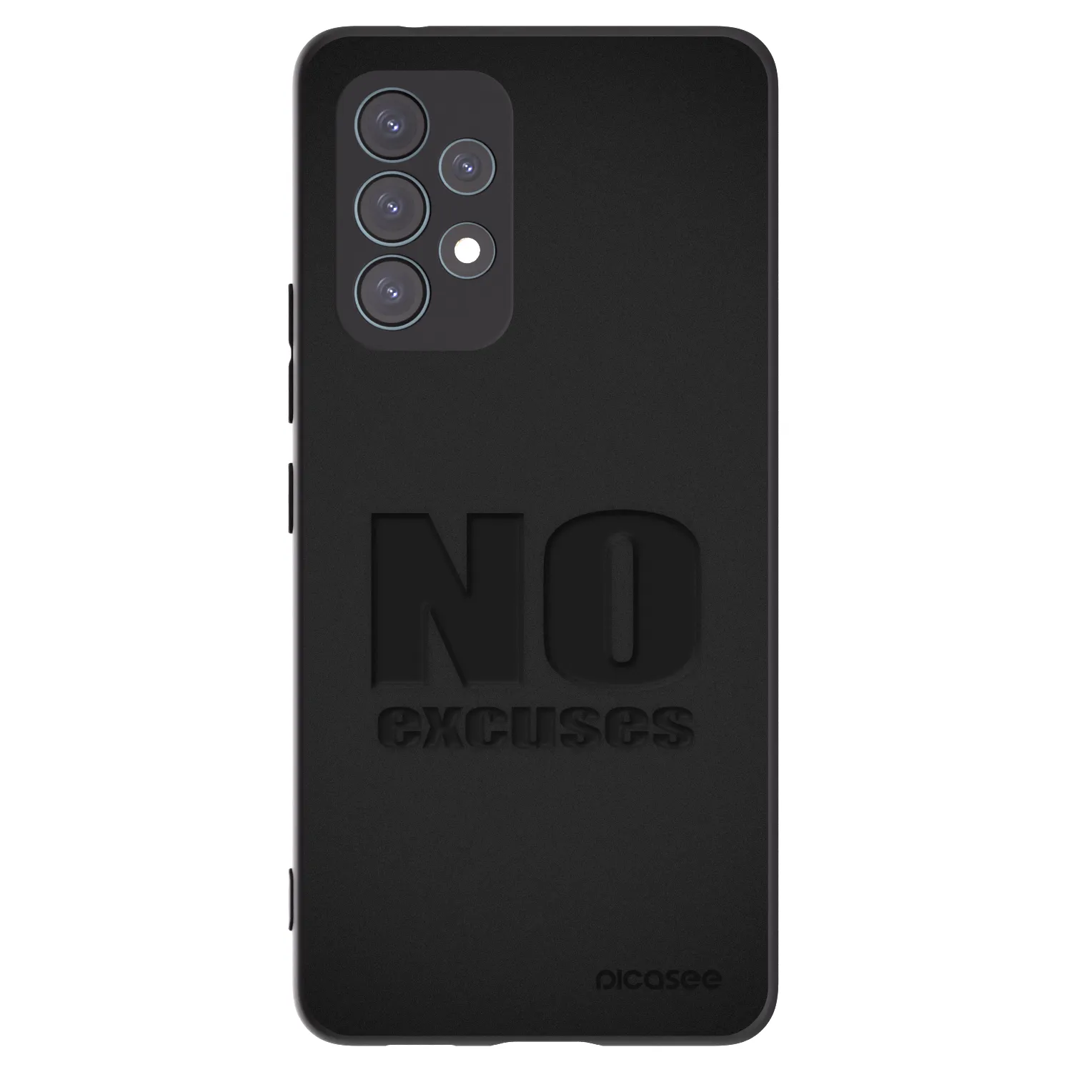 Picasee Μαύρη θήκη σιλικόνης για Samsung Galaxy A53 5G A536 - No Excuses