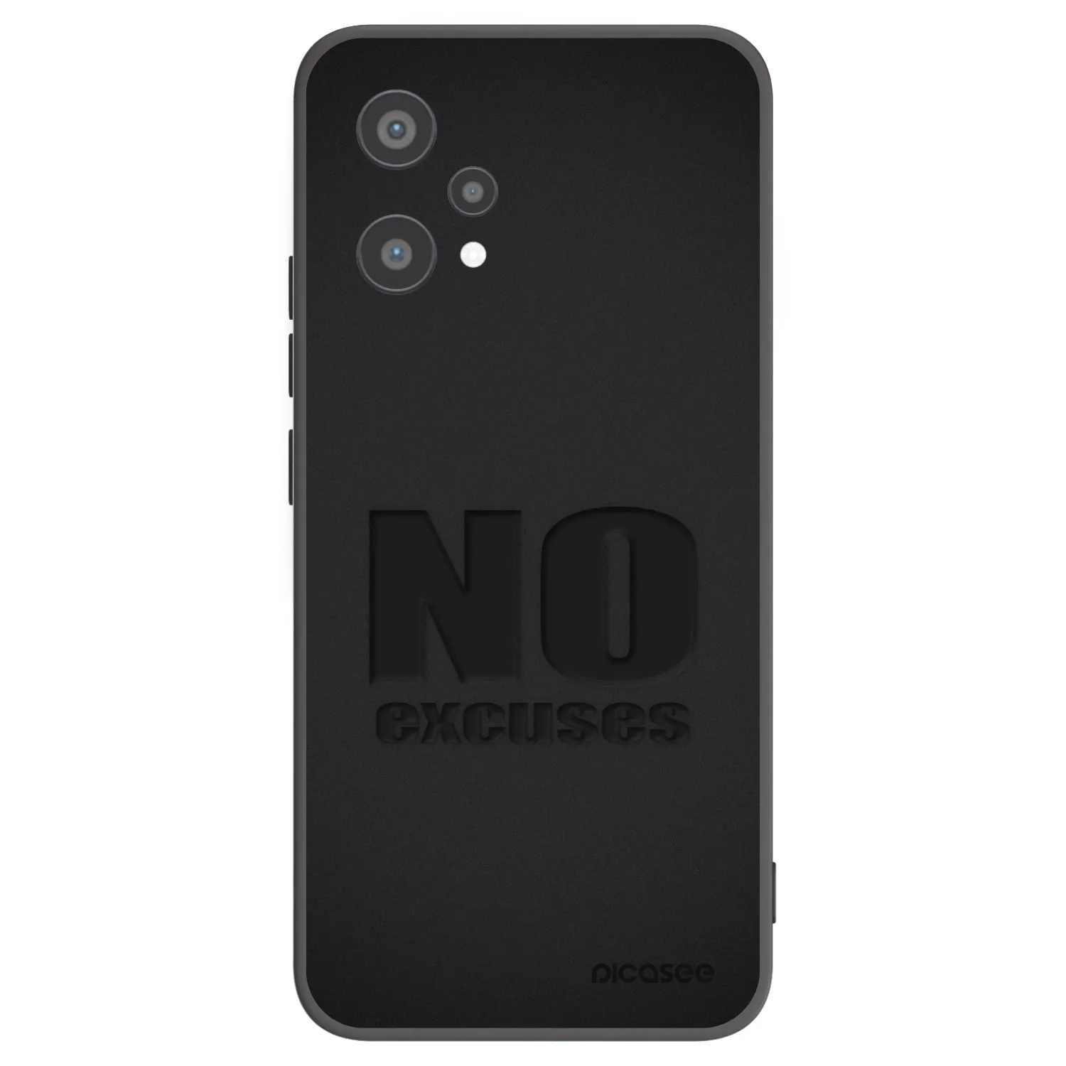 Picasee Μαύρη θήκη σιλικόνης για Realme 9 Pro 5G - No Excuses