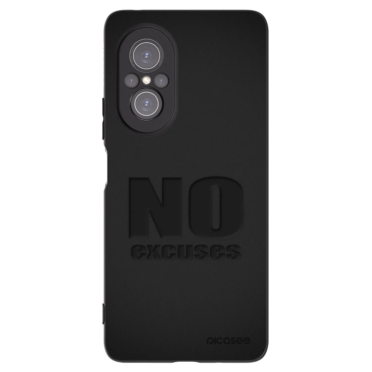 Picasee Μαύρη θήκη σιλικόνης για Huawei Nova 9 SE - No Excuses
