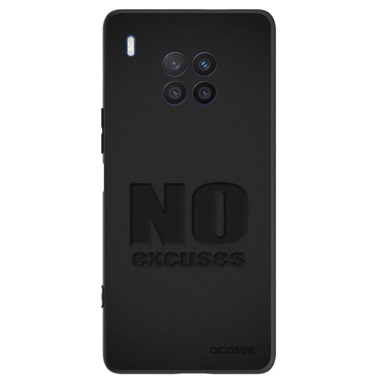 Picasee Μαύρη θήκη σιλικόνης για Honor 50 Lite - No Excuses