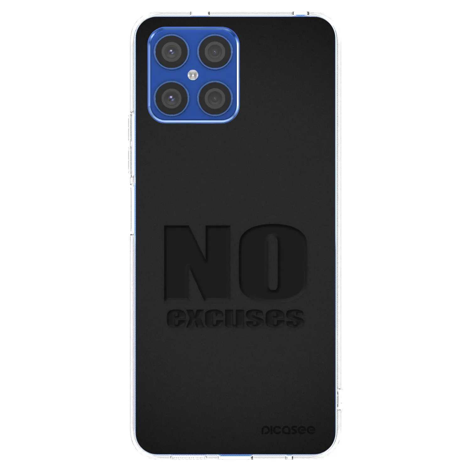 Picasee διαφανής θήκη σιλικόνης Honor X8 4G - No Excuses