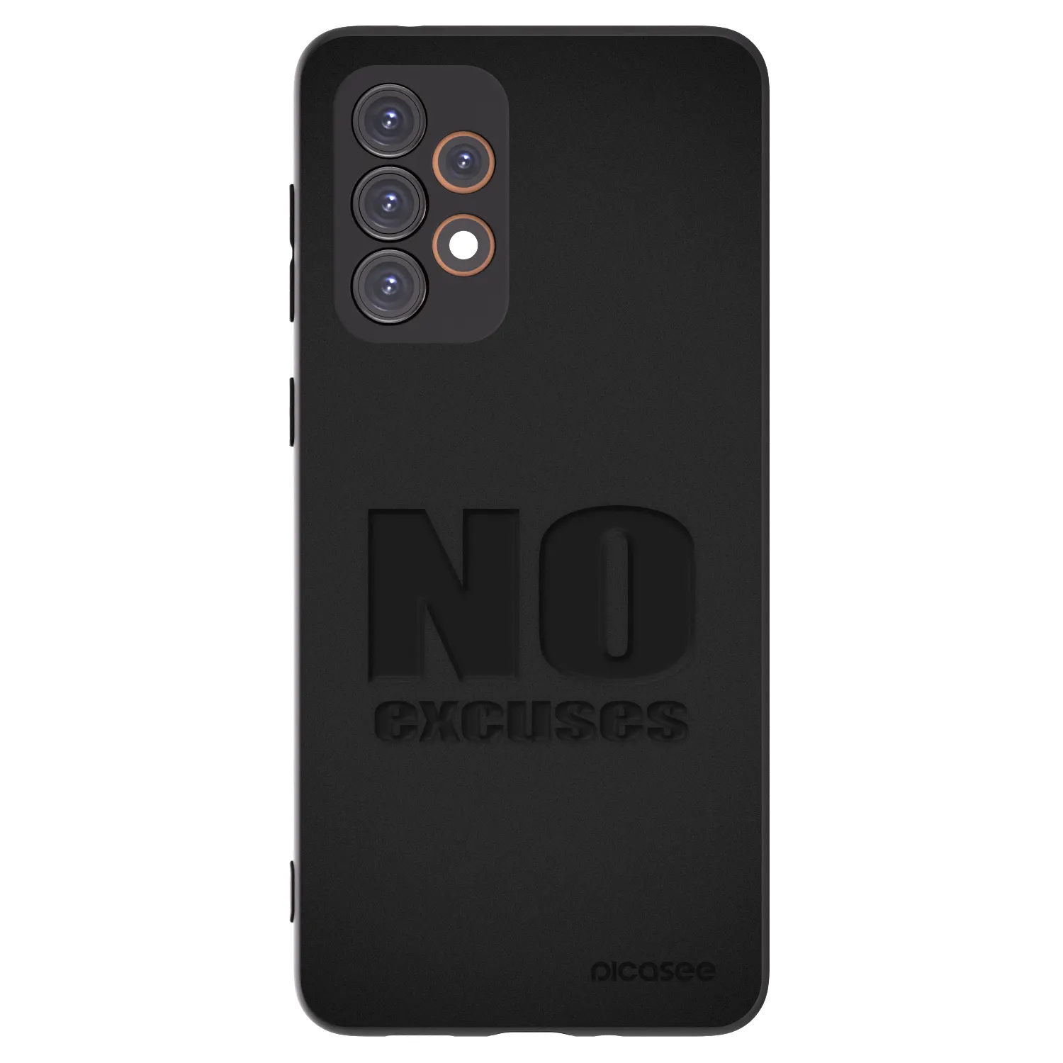 Picasee Μαύρη θήκη σιλικόνης για Samsung Galaxy A33 5G A336 - No Excuses