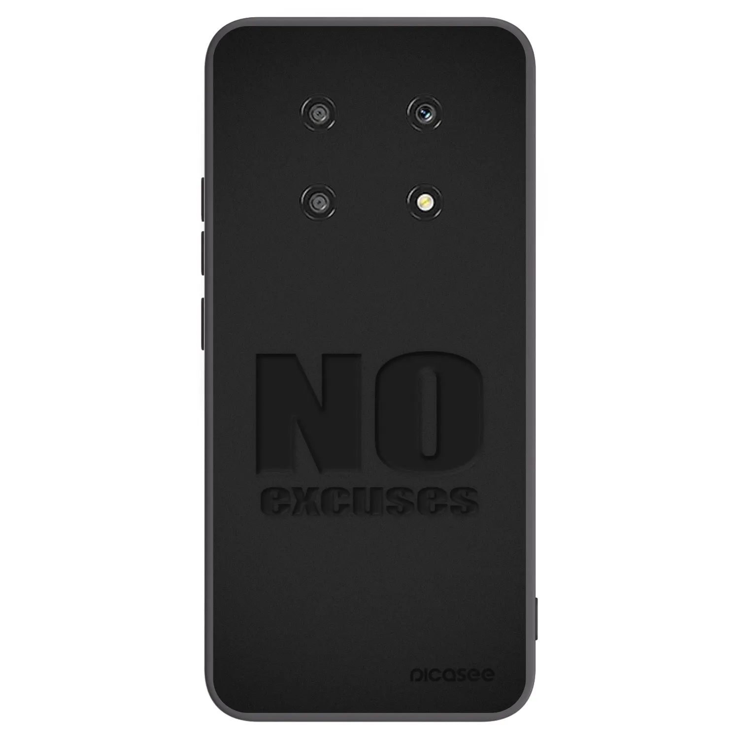Picasee Μαύρη θήκη σιλικόνης για Honor Magic4 Lite 5G - No Excuses