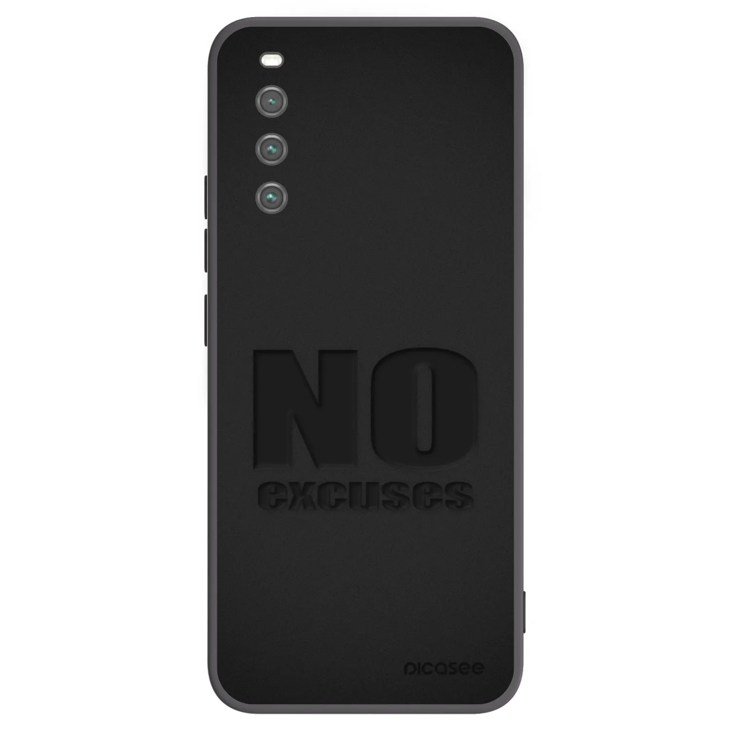 Picasee Μαύρη θήκη σιλικόνης για Sony Xperia 10 IV 5G - No Excuses