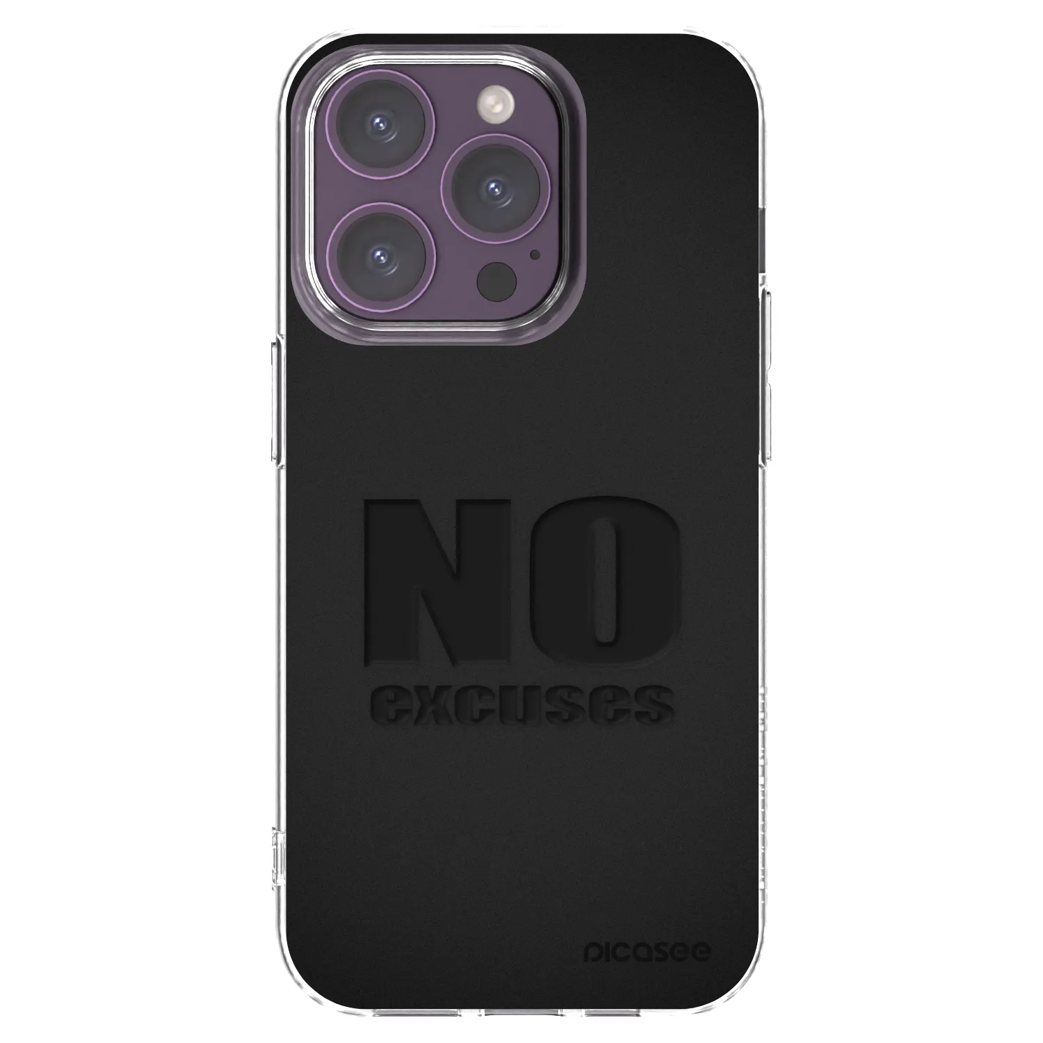 Picasee διαφανής θήκη σιλικόνης Apple iPhone 14 Pro - No Excuses