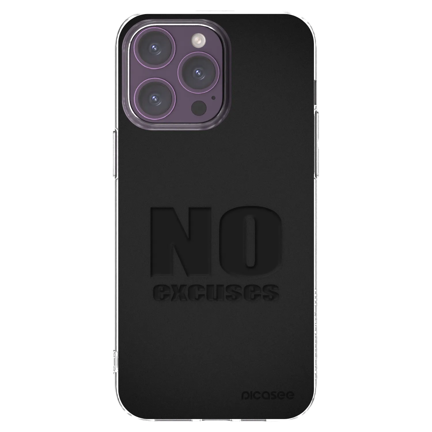 Picasee διαφανής θήκη σιλικόνης Apple iPhone 14 Pro Max - No Excuses