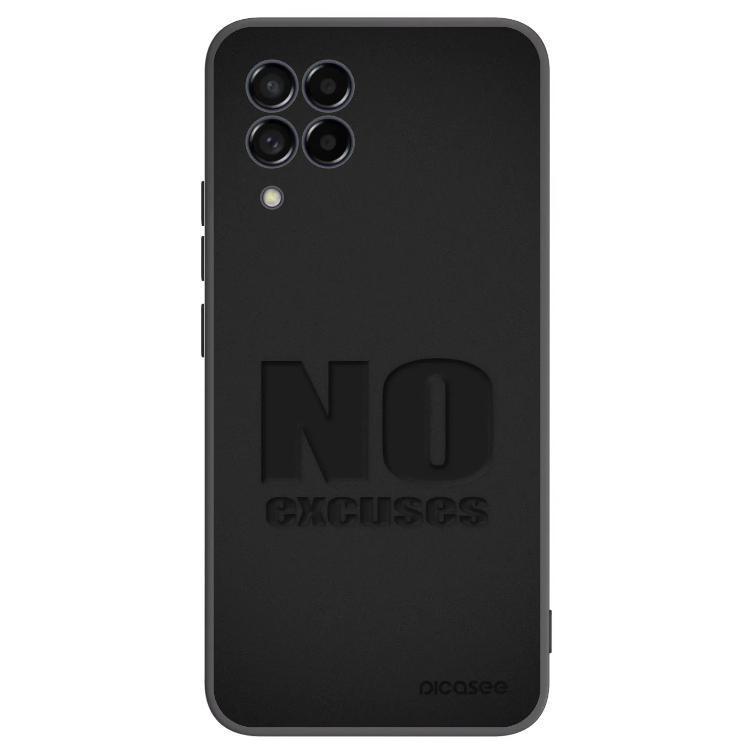 Picasee Μαύρη θήκη σιλικόνης για Samsung Galaxy M53 5G - No Excuses