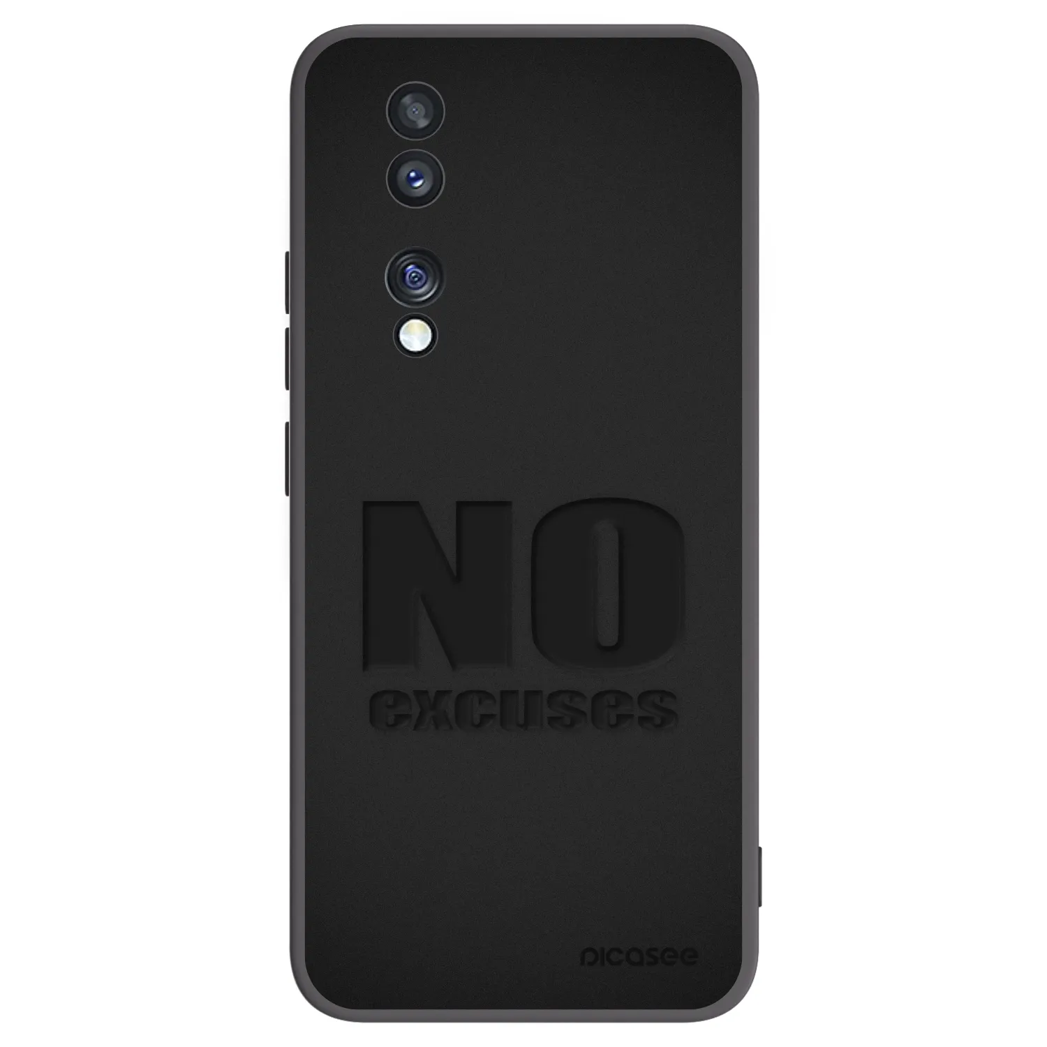 Picasee Μαύρη θήκη σιλικόνης για Honor 70 - No Excuses