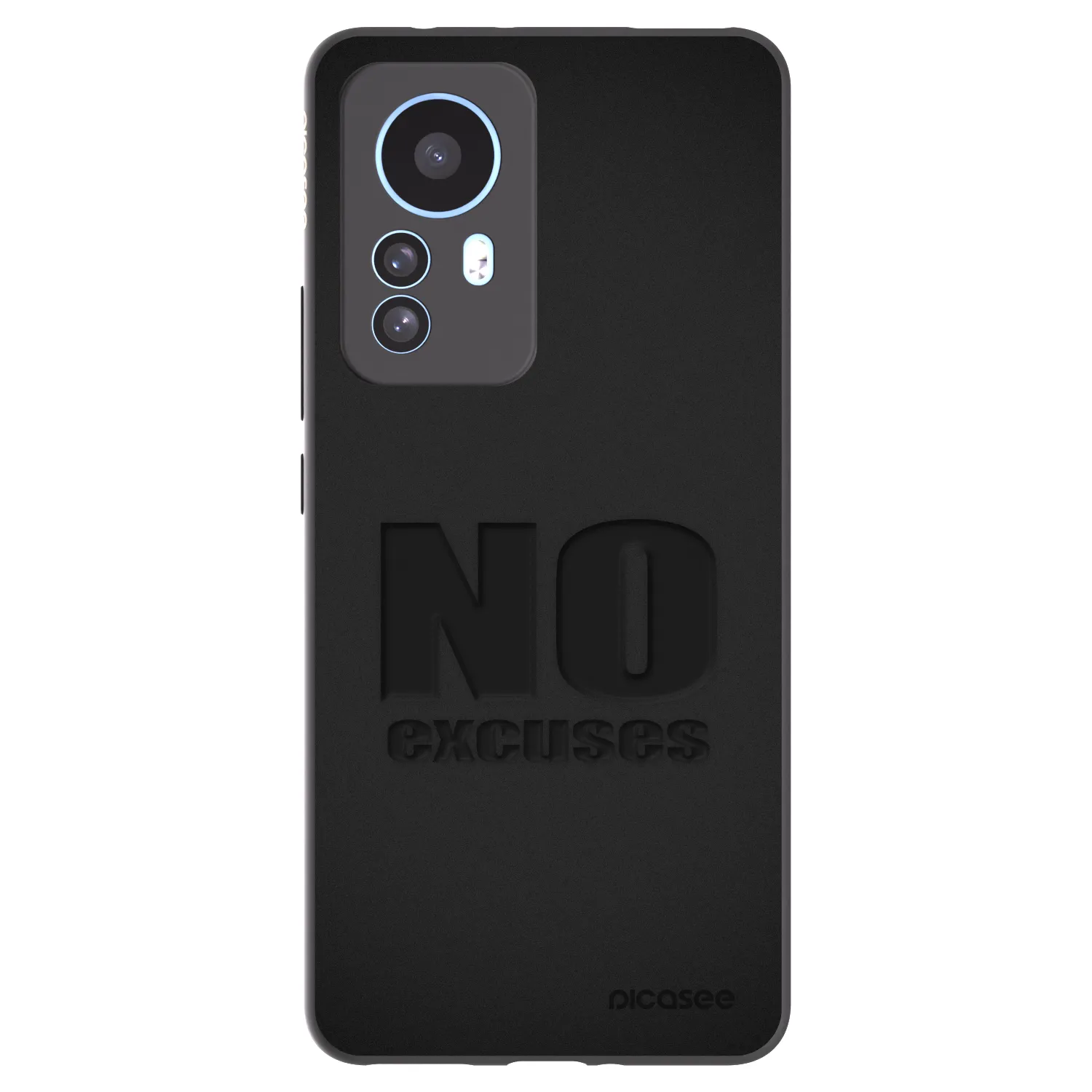 Picasee Μαύρη θήκη σιλικόνης για Xiaomi 12T Pro - No Excuses