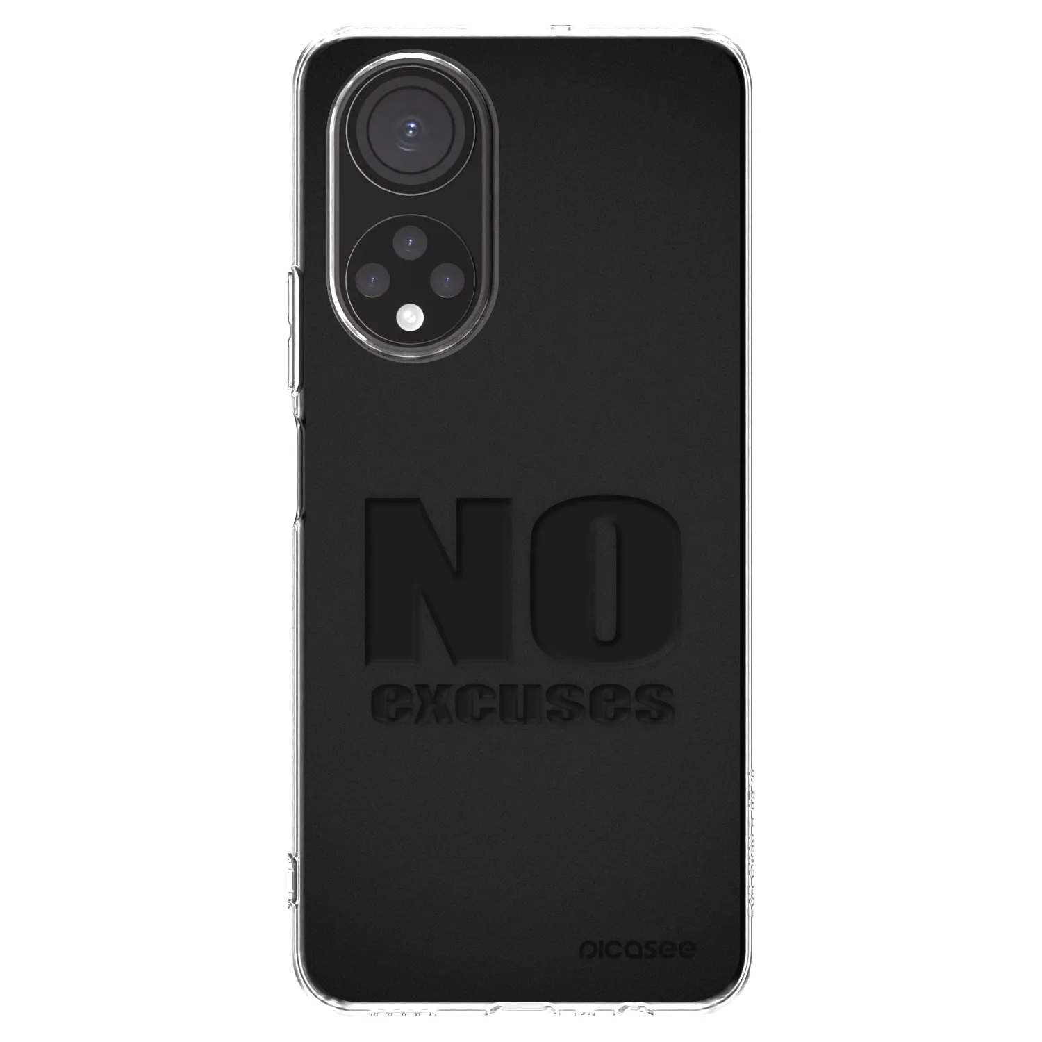 Picasee διαφανής θήκη σιλικόνης Honor X7 - No Excuses