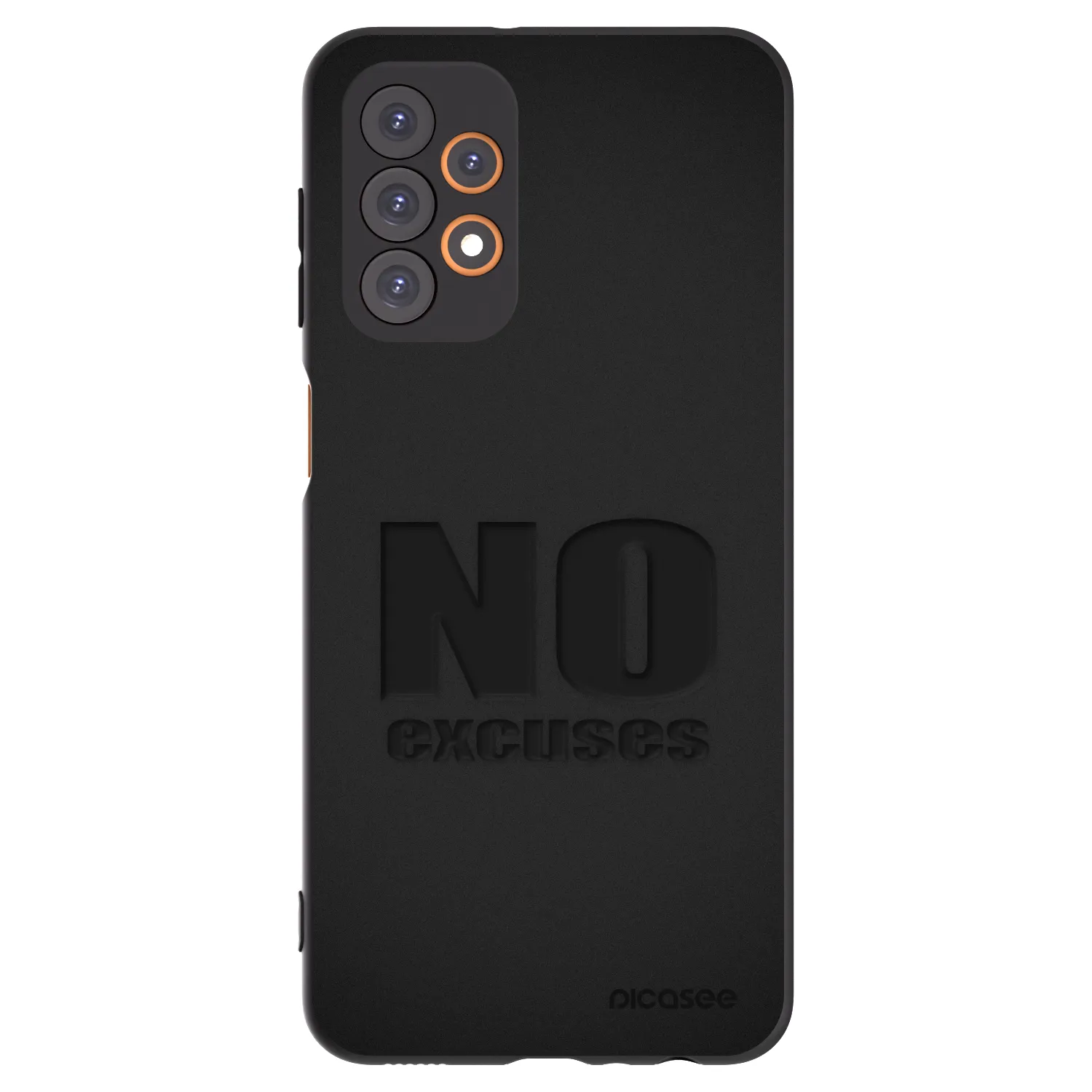 Picasee Μαύρη θήκη σιλικόνης για Samsung Galaxy A23 A236B 5G - No Excuses