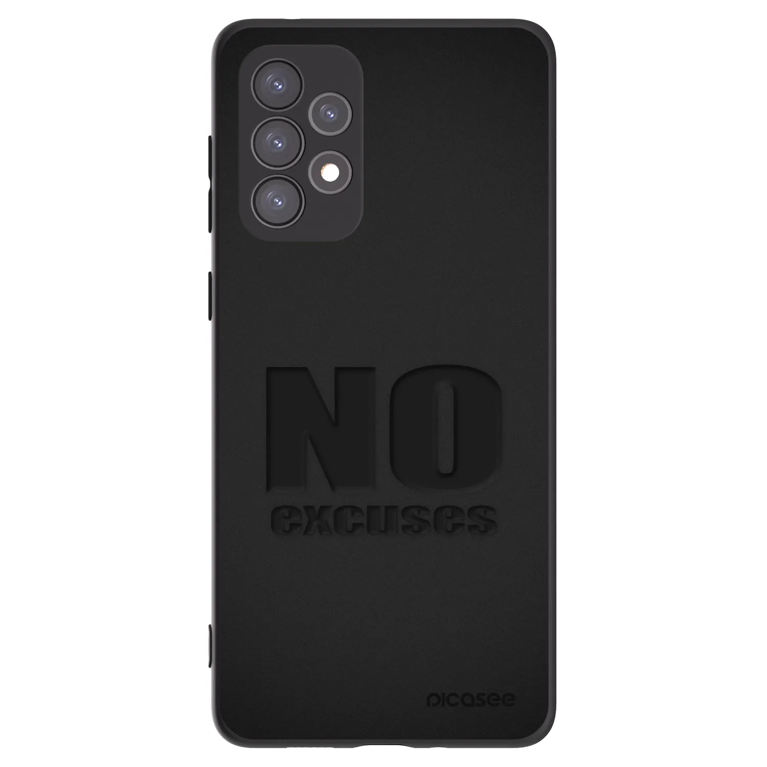 Picasee Μαύρη θήκη σιλικόνης για Samsung Galaxy A73 5G - No Excuses
