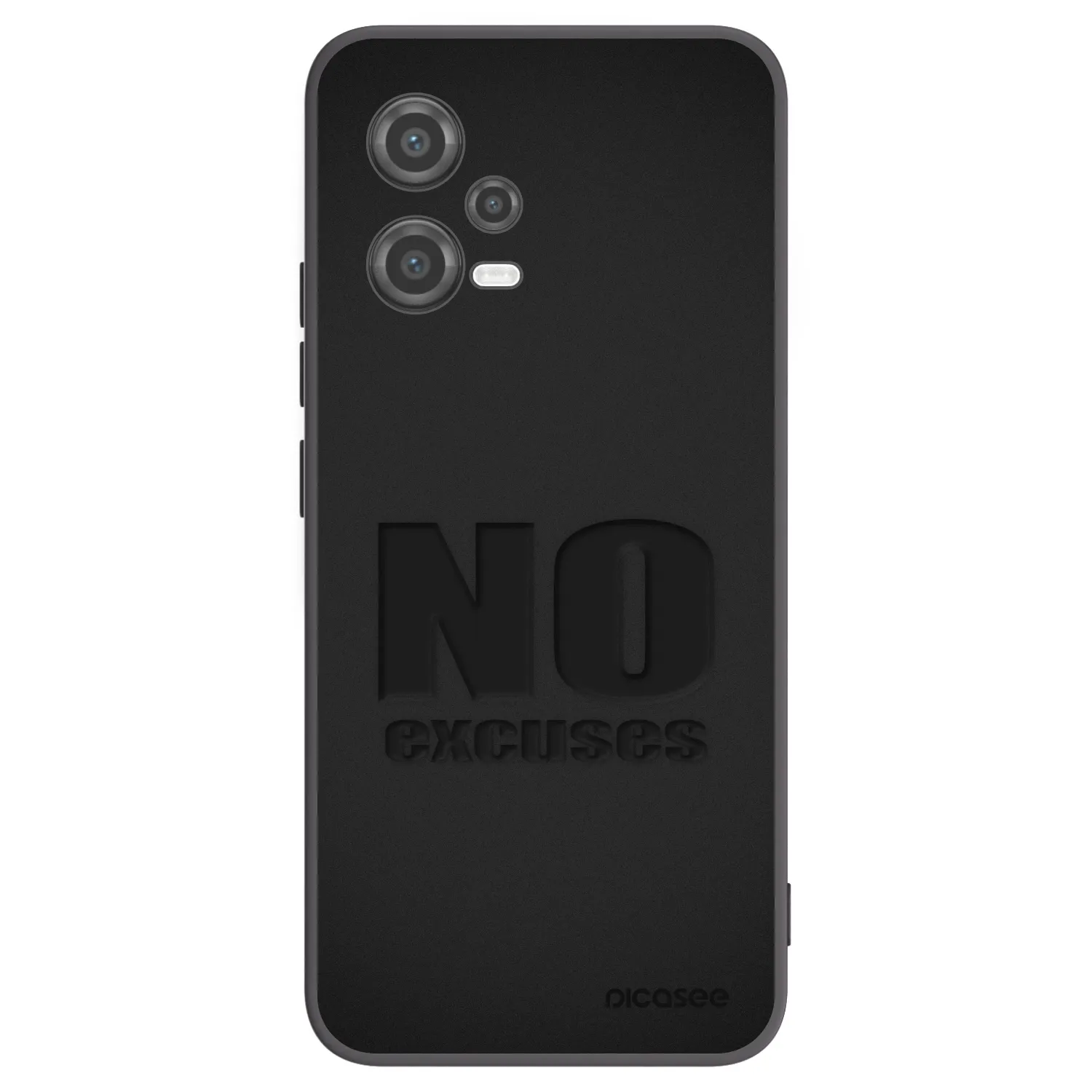 Picasee Μαύρη θήκη σιλικόνης για Xiaomi Poco X5 - No Excuses