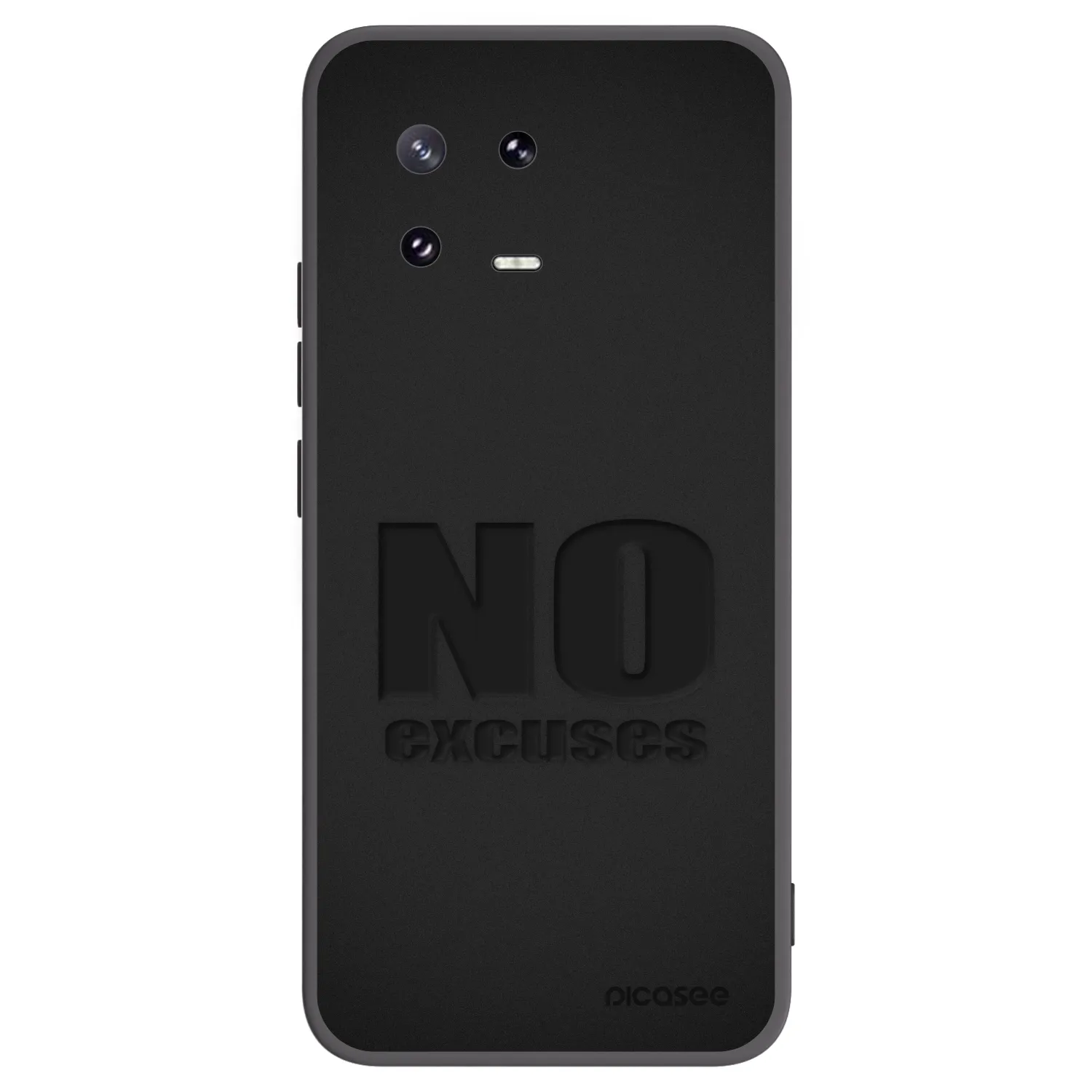 Picasee Μαύρη θήκη σιλικόνης για Xiaomi 13 Pro - No Excuses