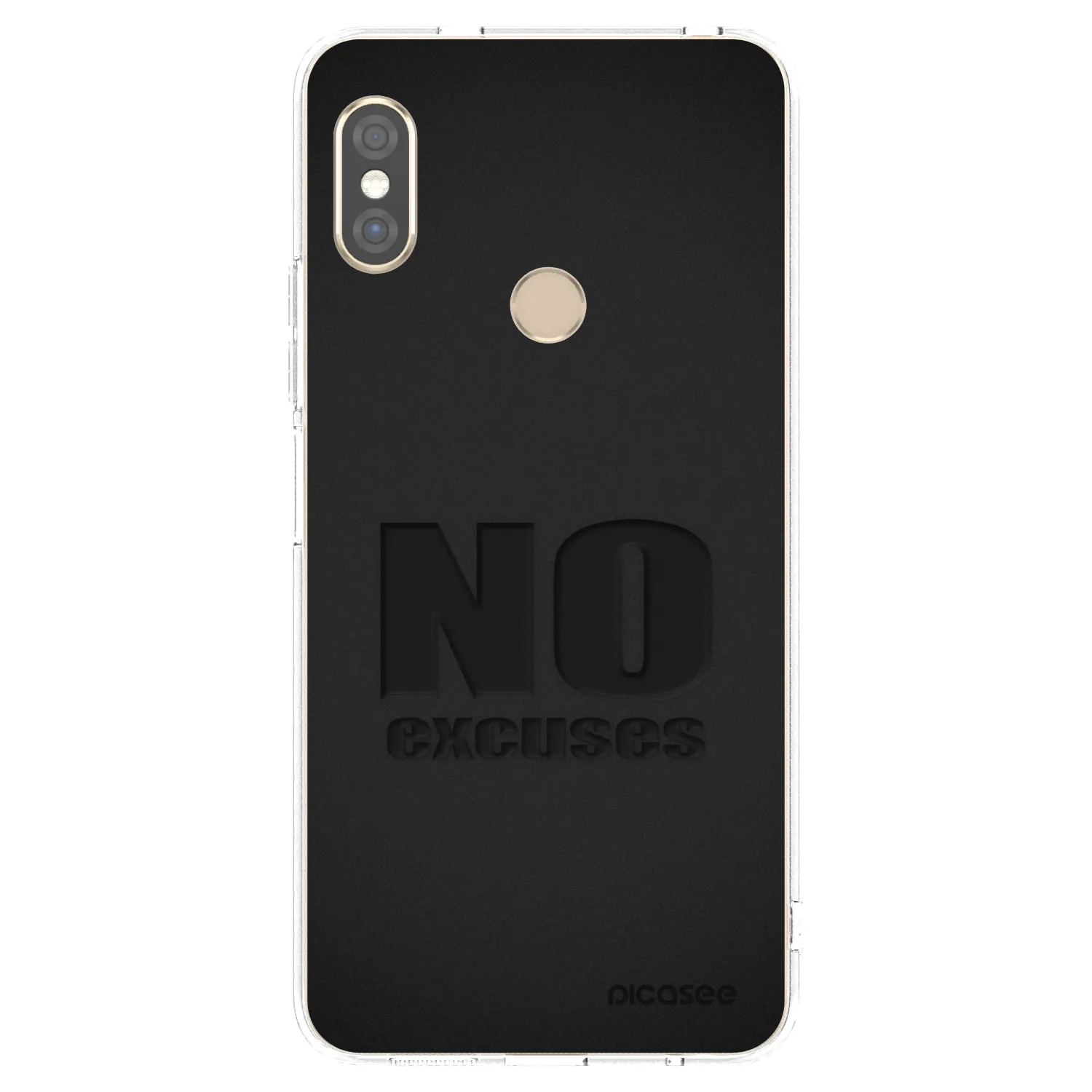 Picasee διαφανής θήκη σιλικόνης Xiaomi Redmi Note 5 Global - No Excuses