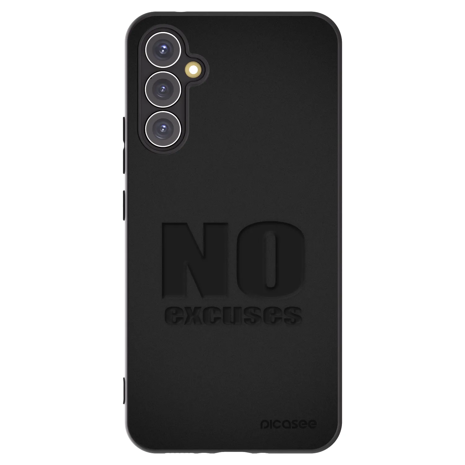 Picasee Μαύρη θήκη σιλικόνης για Samsung Galaxy A34 5G A346B - No Excuses