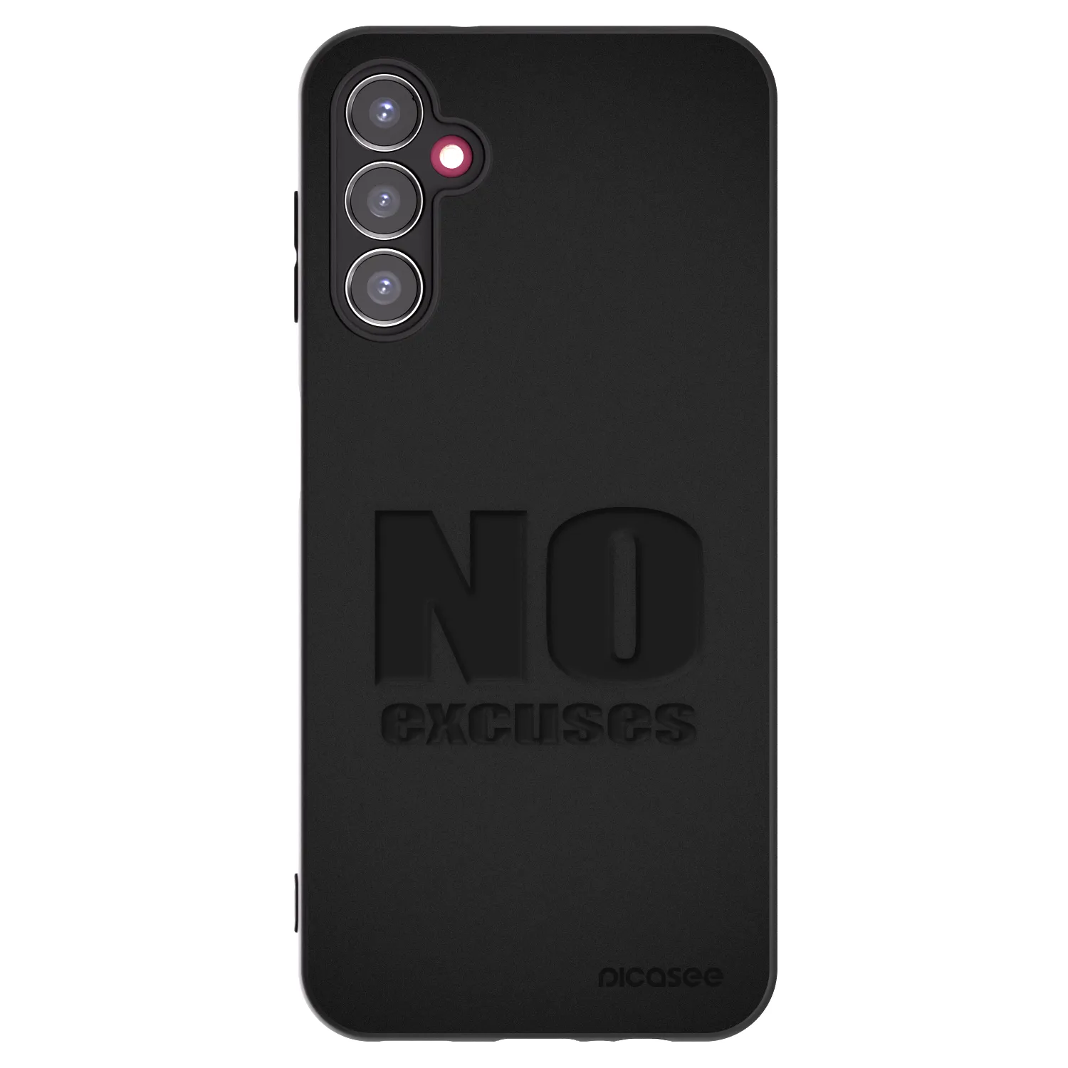 Picasee Μαύρη θήκη σιλικόνης για Samsung Galaxy A14 5G A146P - No Excuses
