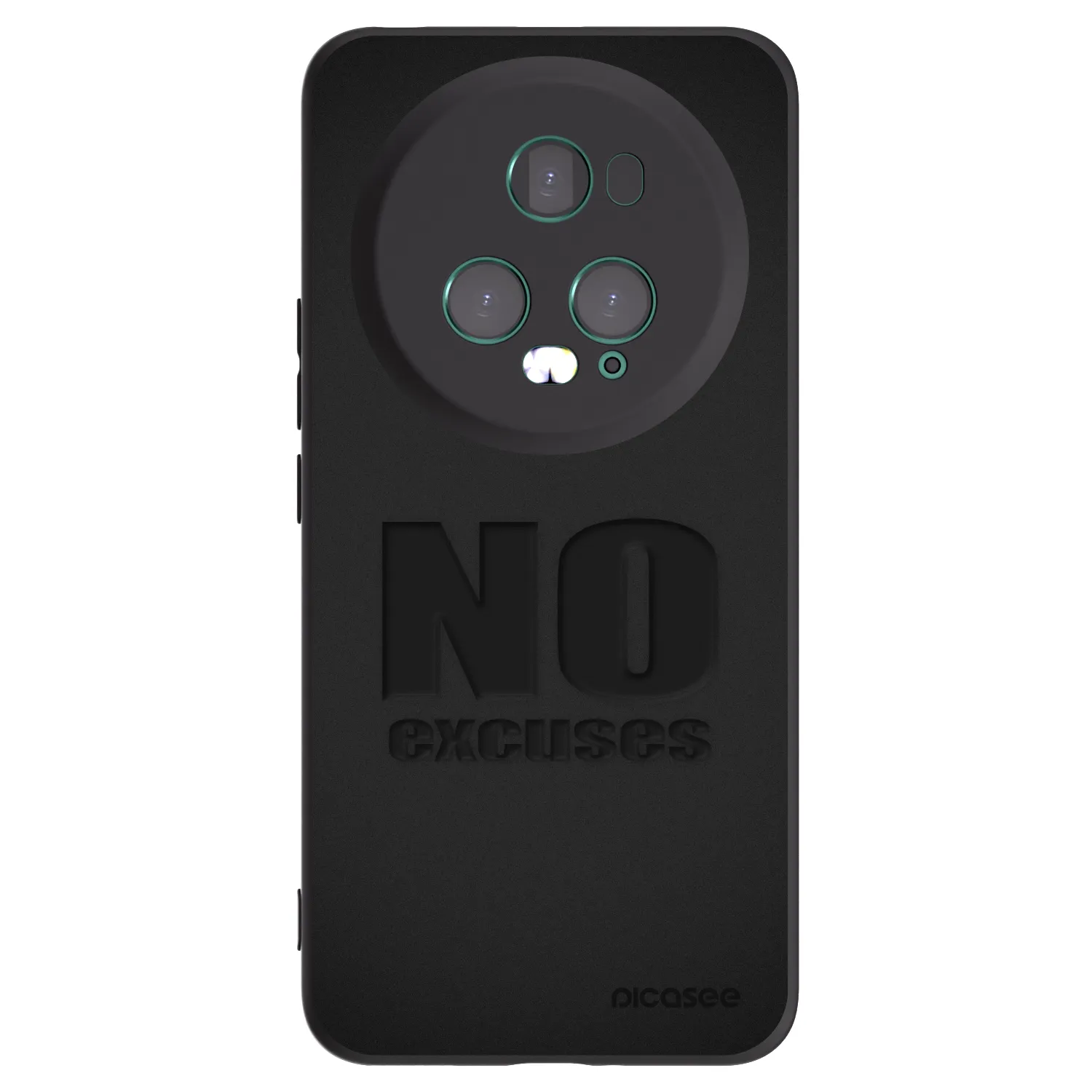 Picasee Μαύρη θήκη σιλικόνης για Honor Magic5 Pro - No Excuses