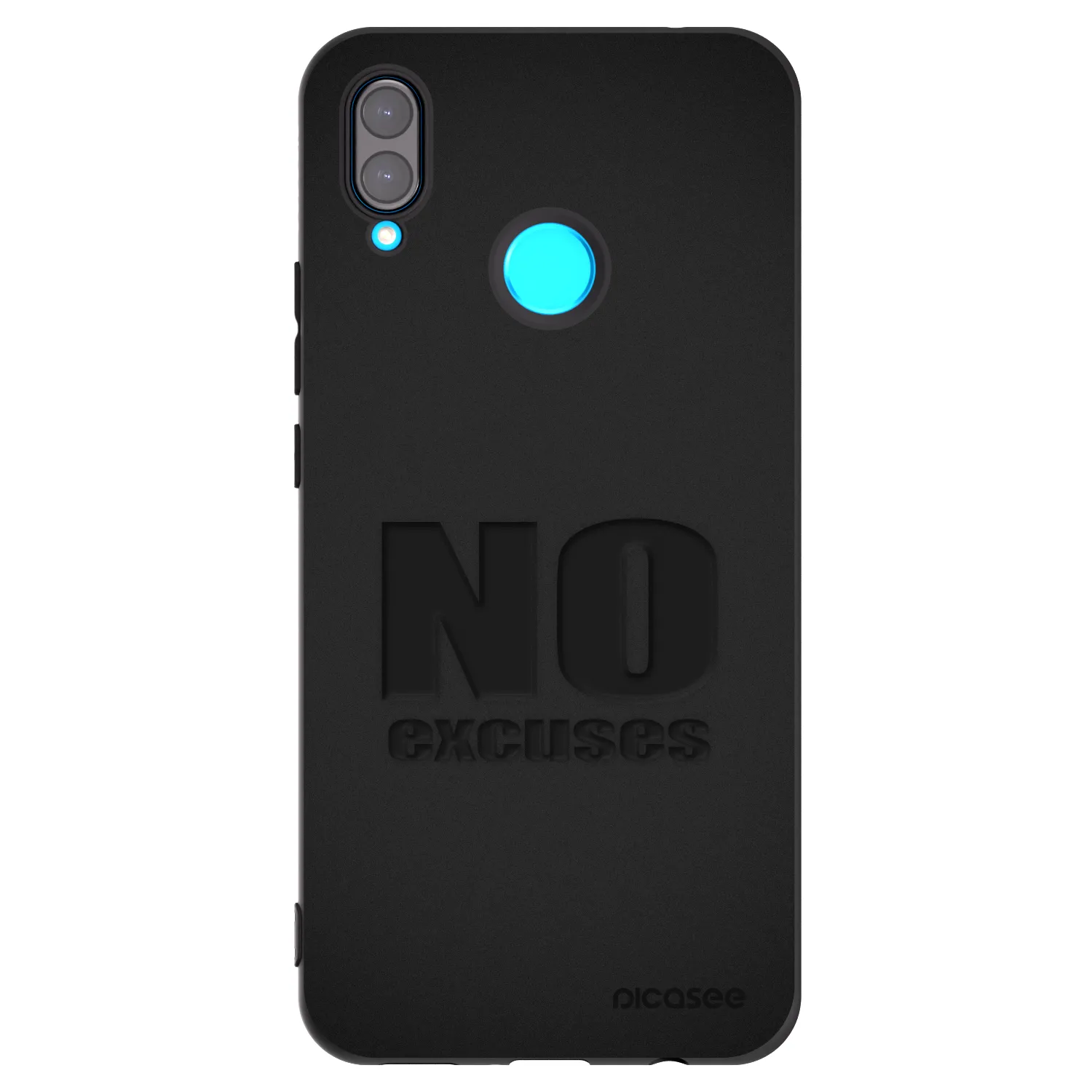 Picasee Μαύρη θήκη σιλικόνης για Huawei Nova 3 - No Excuses