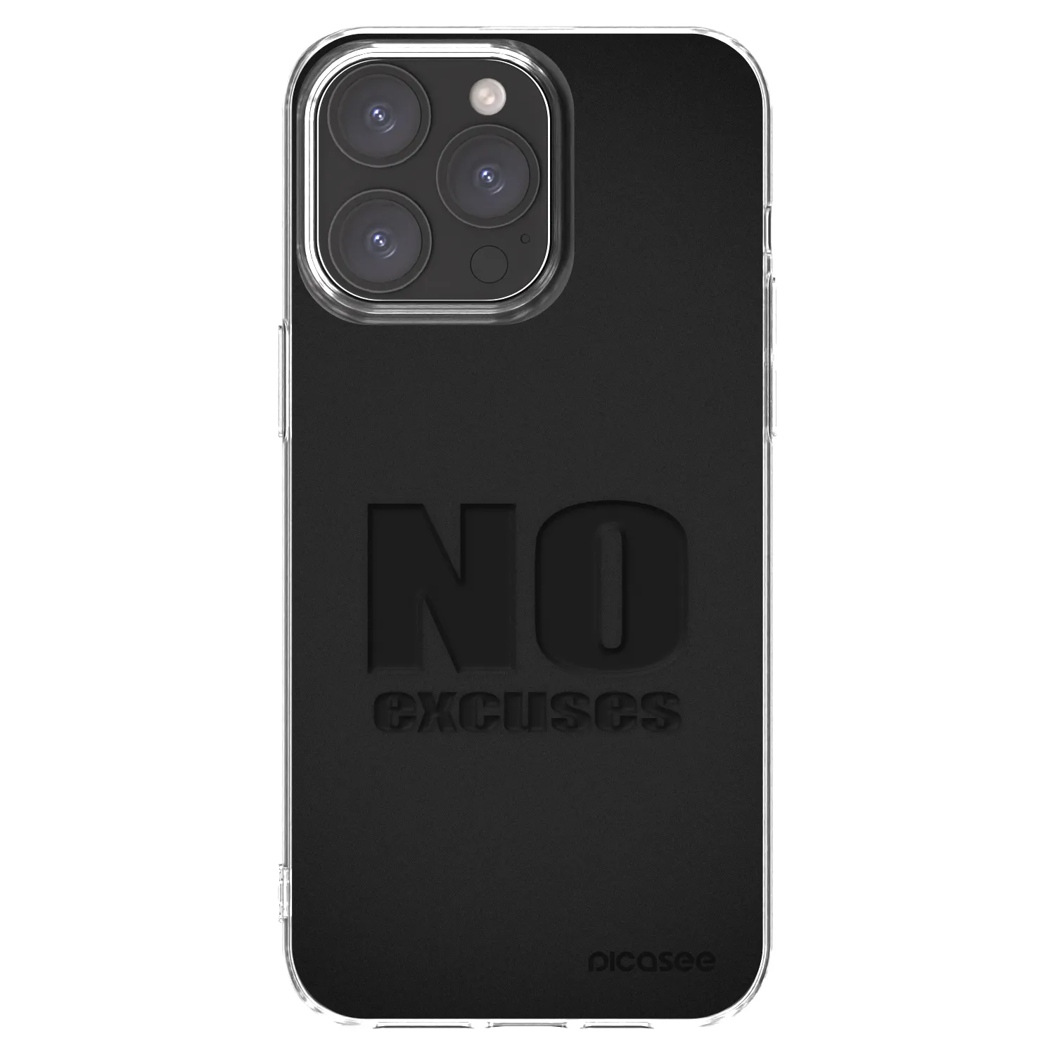 Picasee διαφανής θήκη σιλικόνης Apple iPhone 15 Pro Max - No Excuses