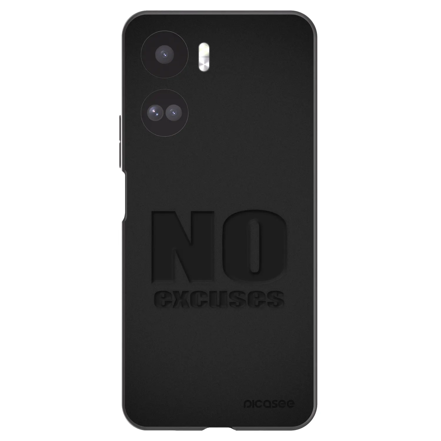 Picasee Μαύρη θήκη σιλικόνης για Honor 90 Lite 5G - No Excuses