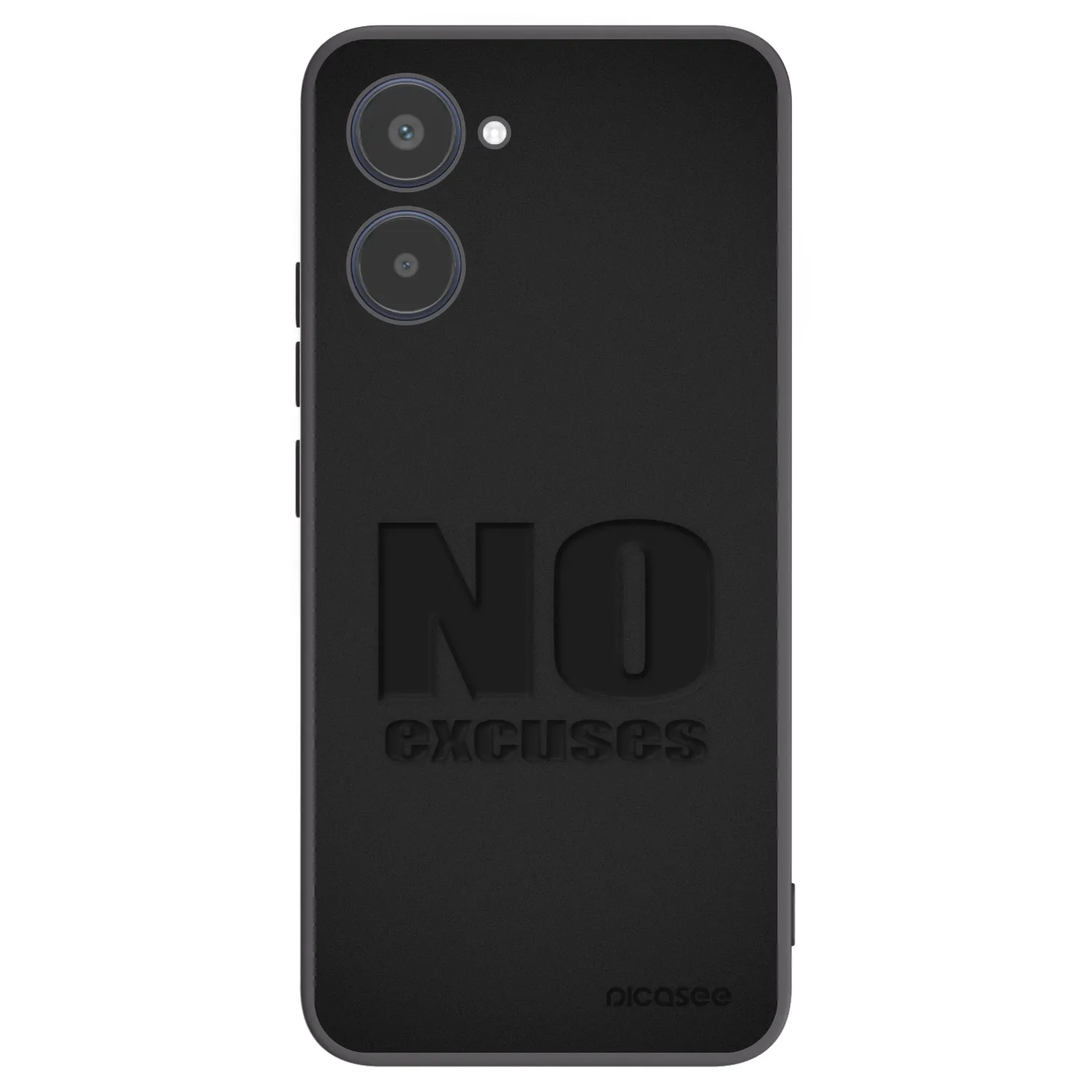 Picasee Μαύρη θήκη σιλικόνης για Realme 10 4G - No Excuses